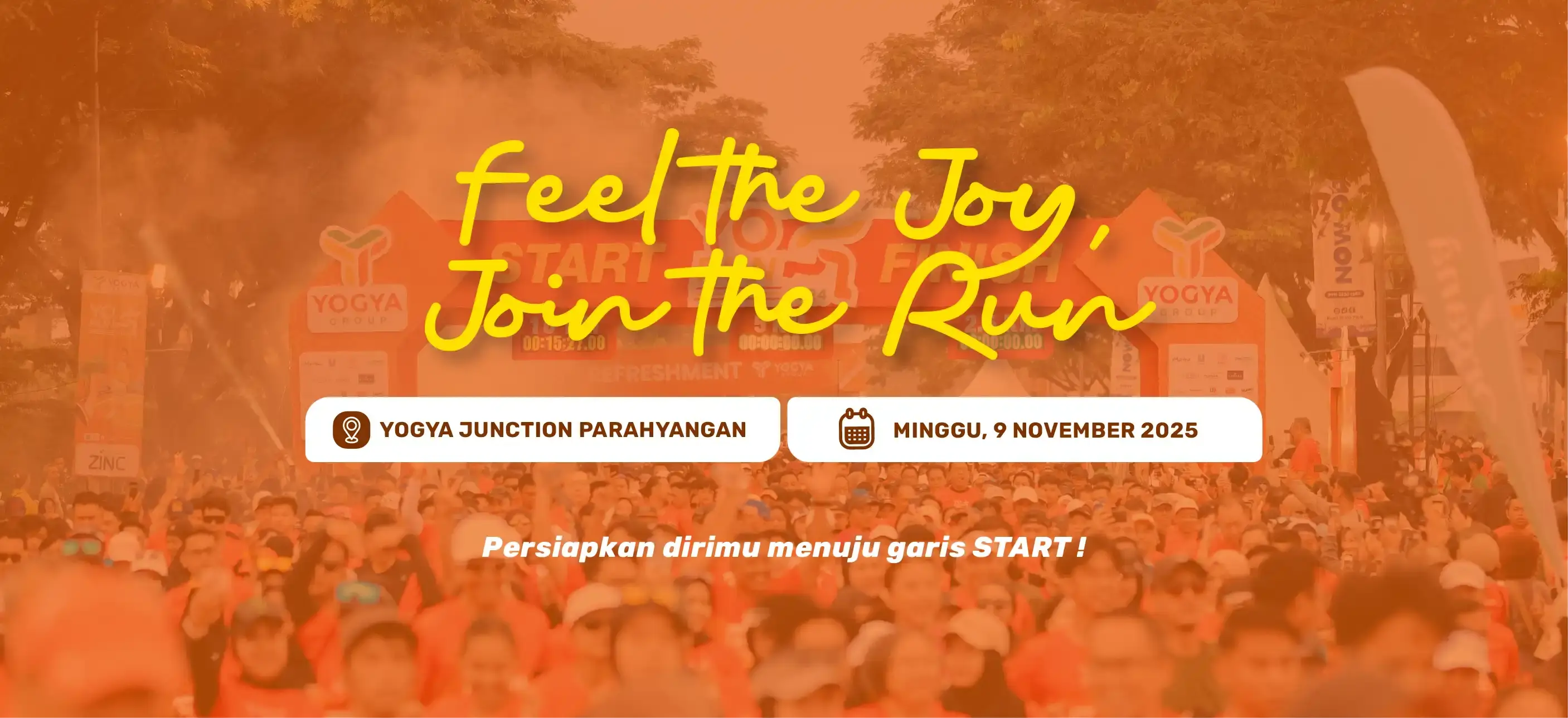 Banner YORun 2025 Run With Us Grow With Us
